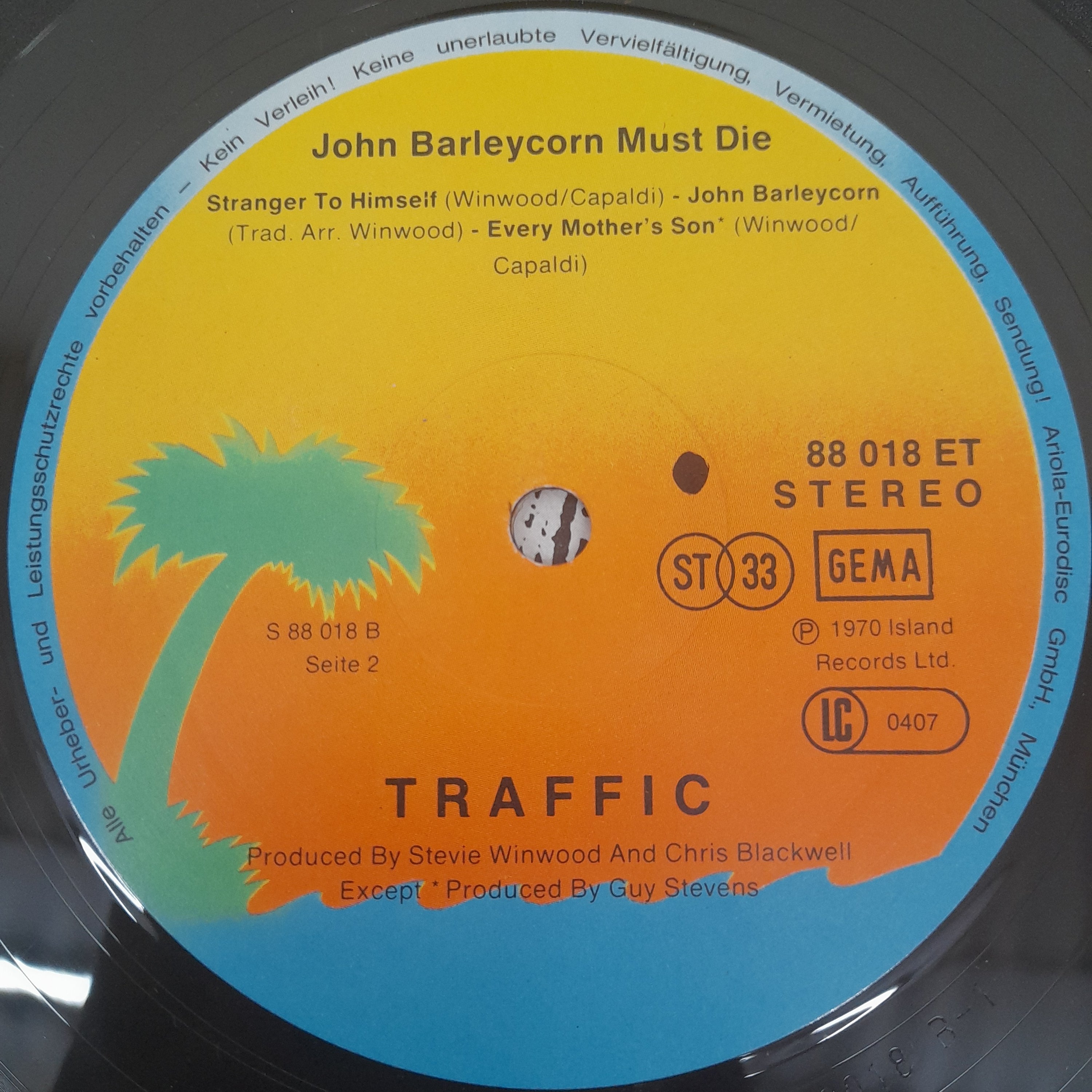 Traffic - John Barleycorn Must Die (Vinyl)