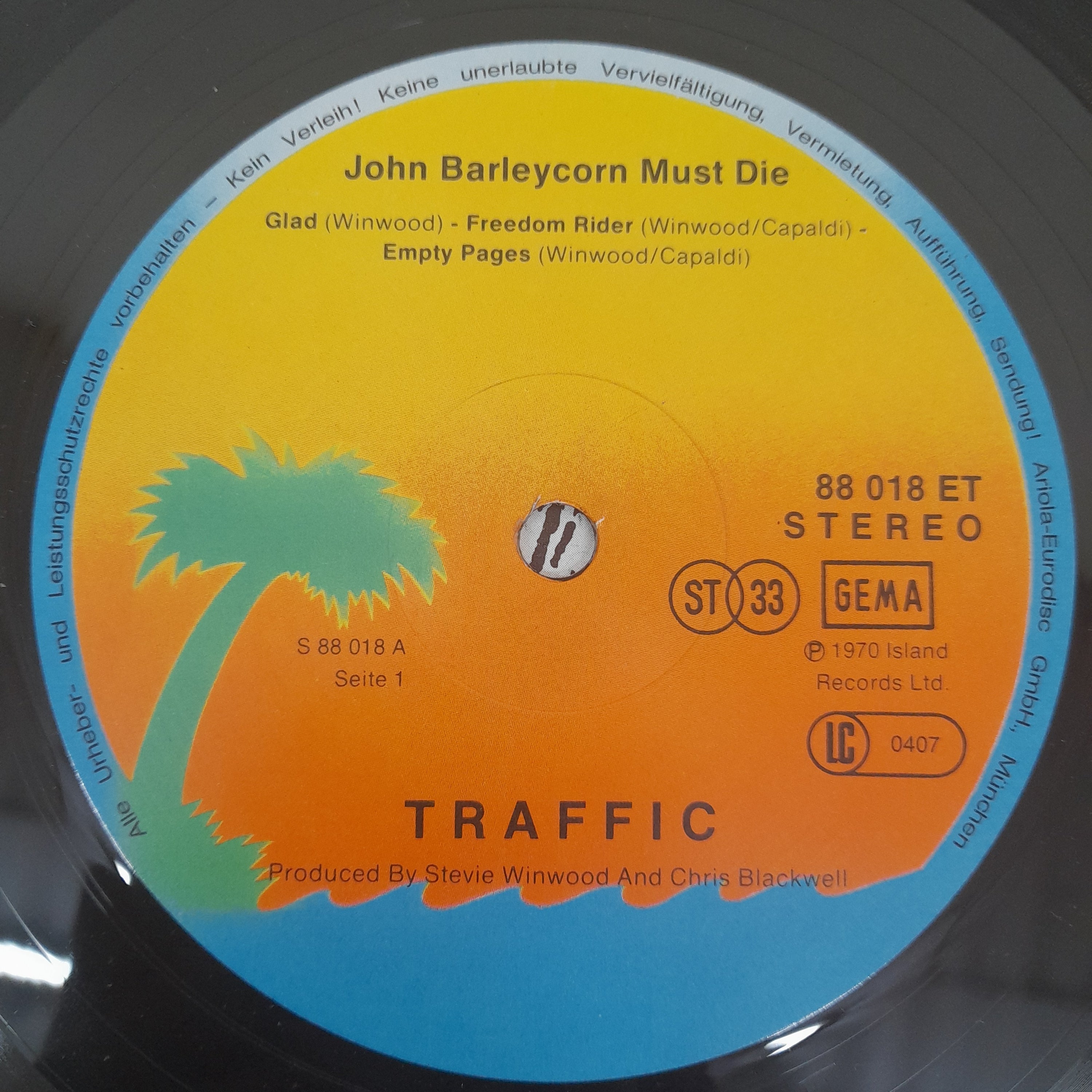 Traffic - John Barleycorn Must Die (Vinyl)