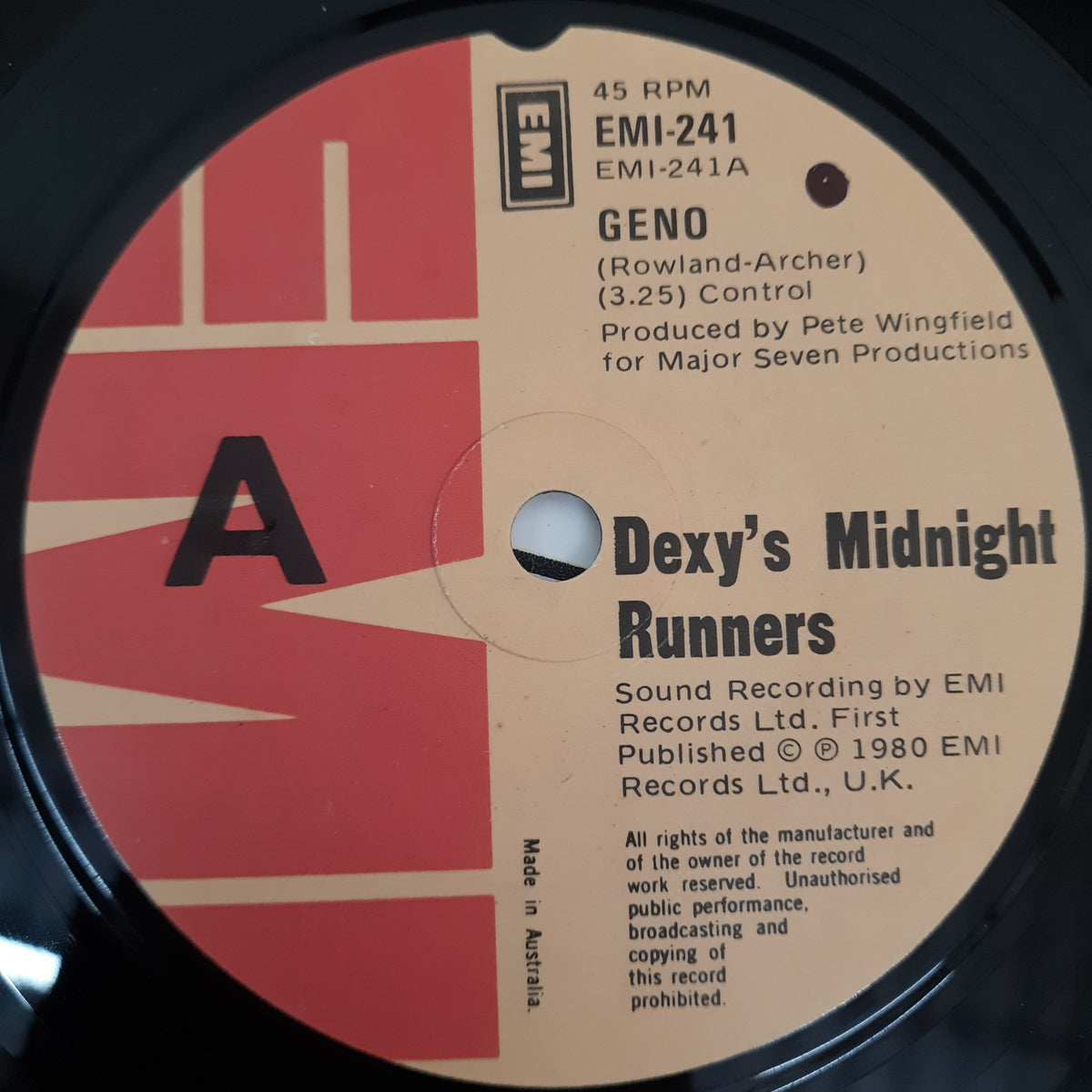 Geno - Dexy's Mindnight Runners (45-RPM)