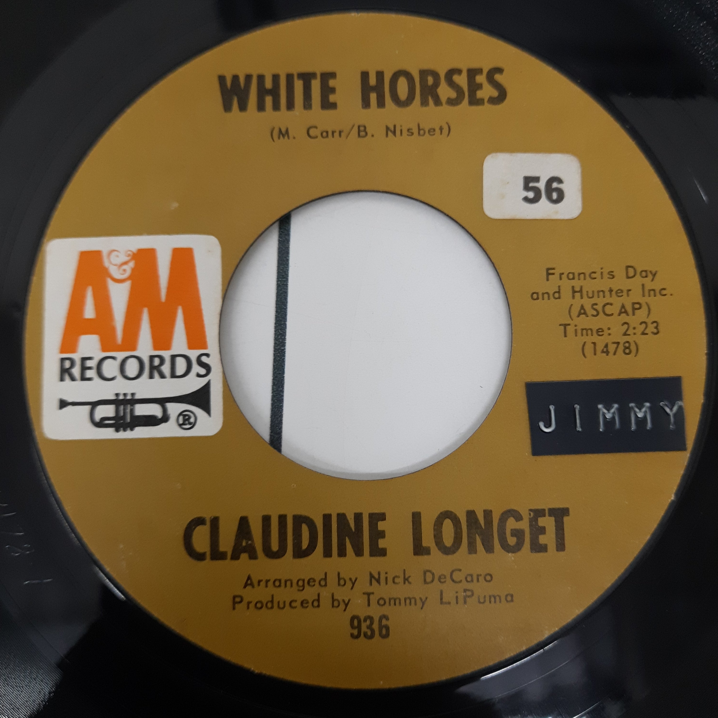 Claudine Longet - White Horses / Nothing To Lose (45-RPM)