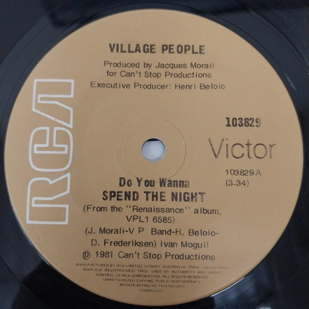 Village People - Do You Wanna Spend The Night (45-RPM)