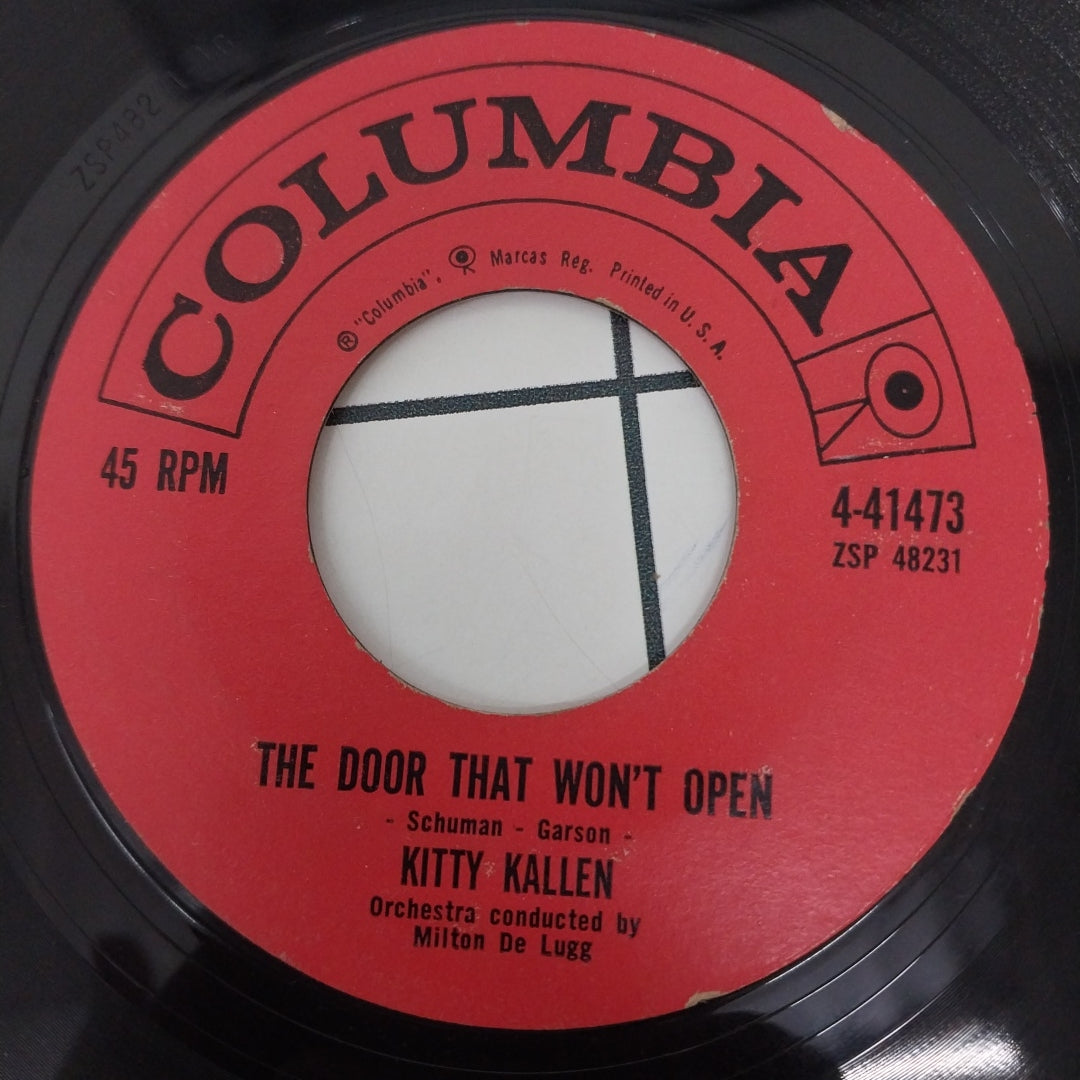 Kitty Kallen - The Door That Won't Open / If I Give My Heart To You (45-RPM)