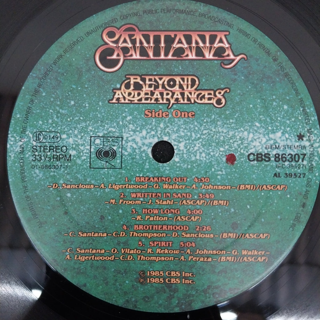 Santana - Beyond Appearances (Vinyl)