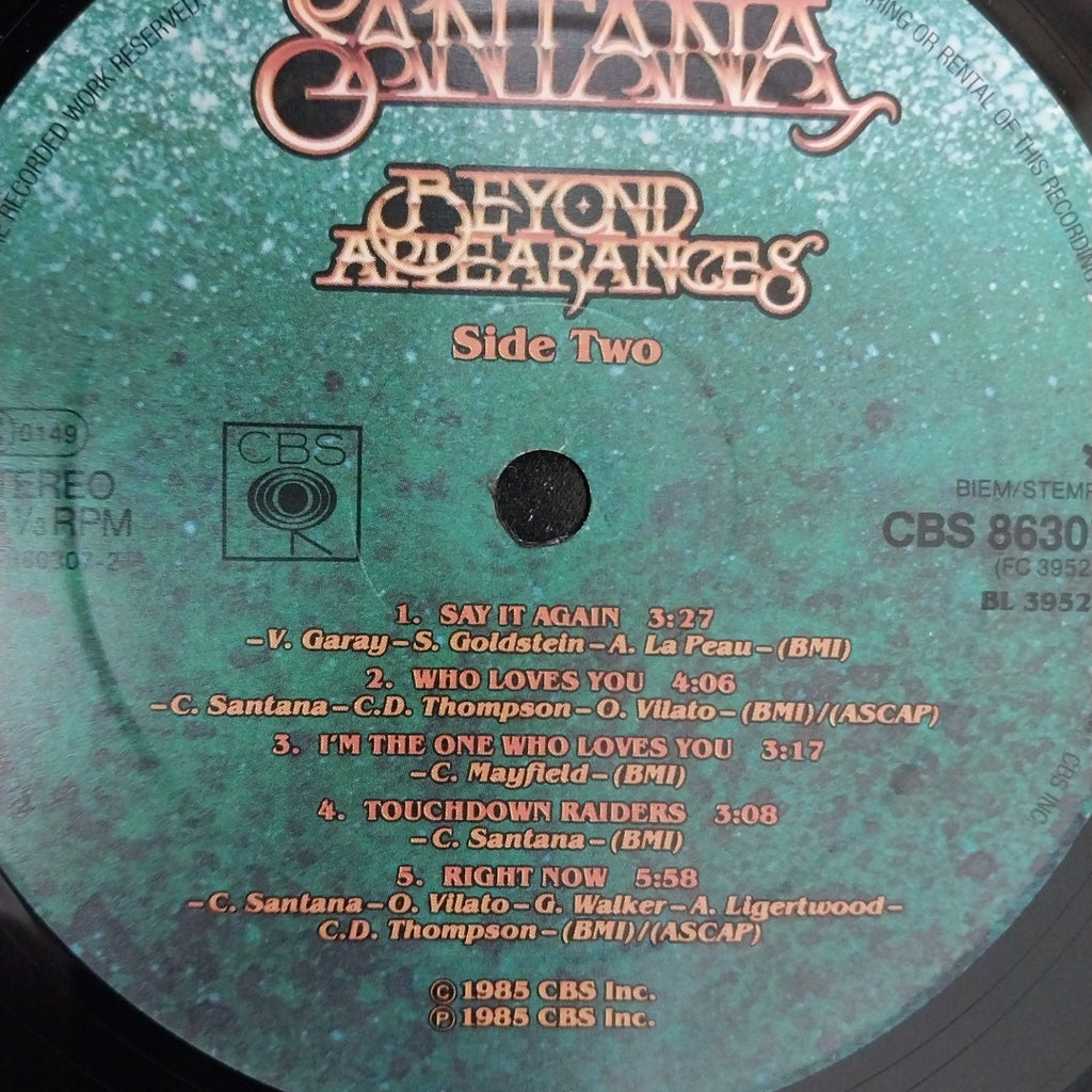 Santana - Beyond Appearances (Vinyl)
