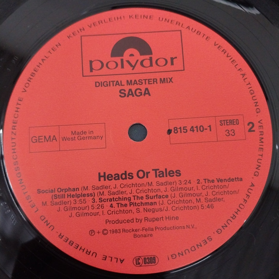 Saga (3) - Heads Or Tales (Vinyl)