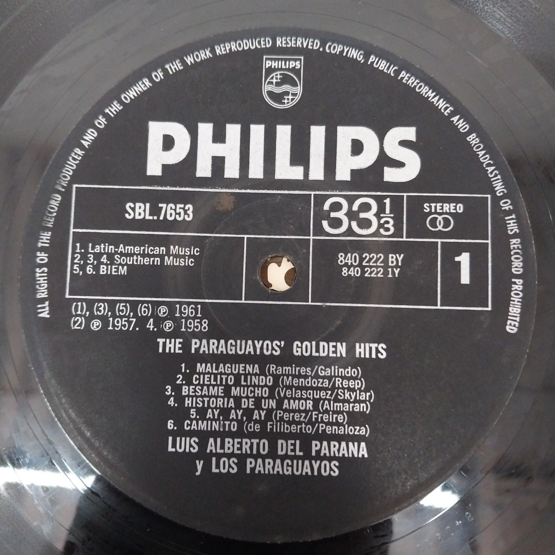 Luis Alberto Del Parana Y Los Paraguayos - The Paraguayos Golden Hits (Vinyl)