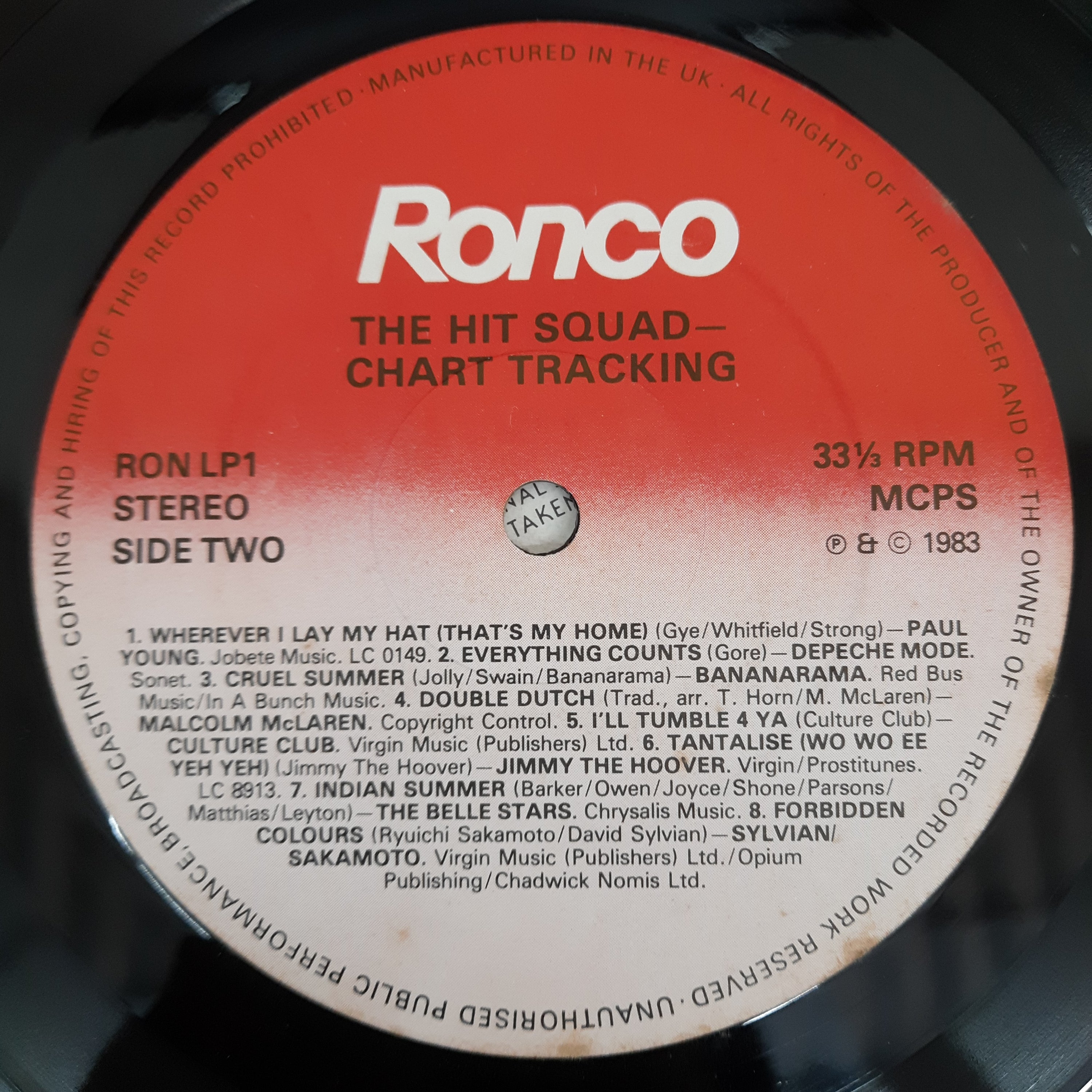 Various - The Hit Squad Chart-tracking (Vinyl)