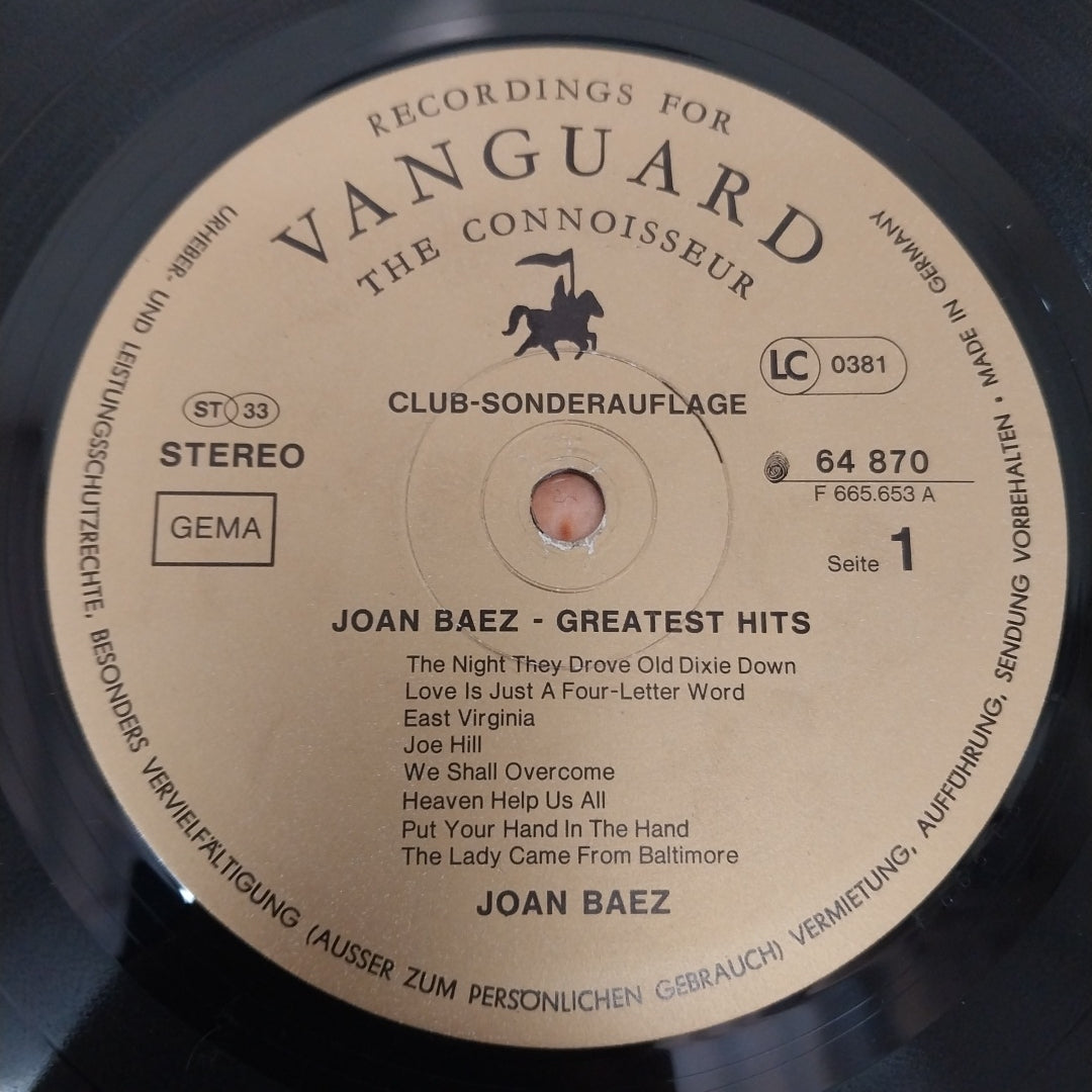 Joan Baez - Greatest Hits (Vinyl)