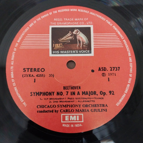 Carlo Maria Giulini, Ludwig van Beethoven, Chicago Symphony Orchestra, The - Symphony No. 7 (Vinyl)