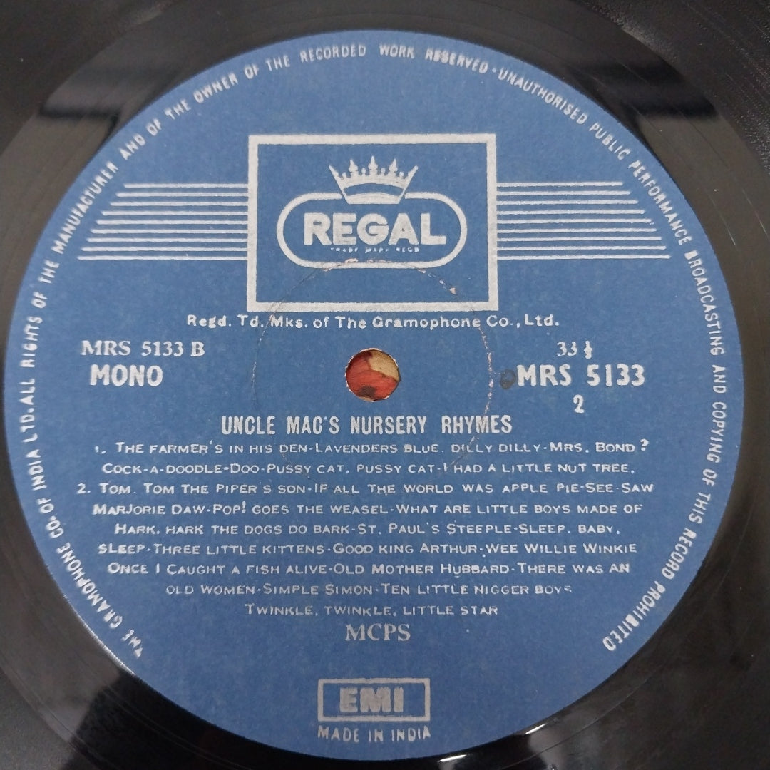 Derek McCulloch - Uncle Mac's Nursery Rhymes (Vinyl)