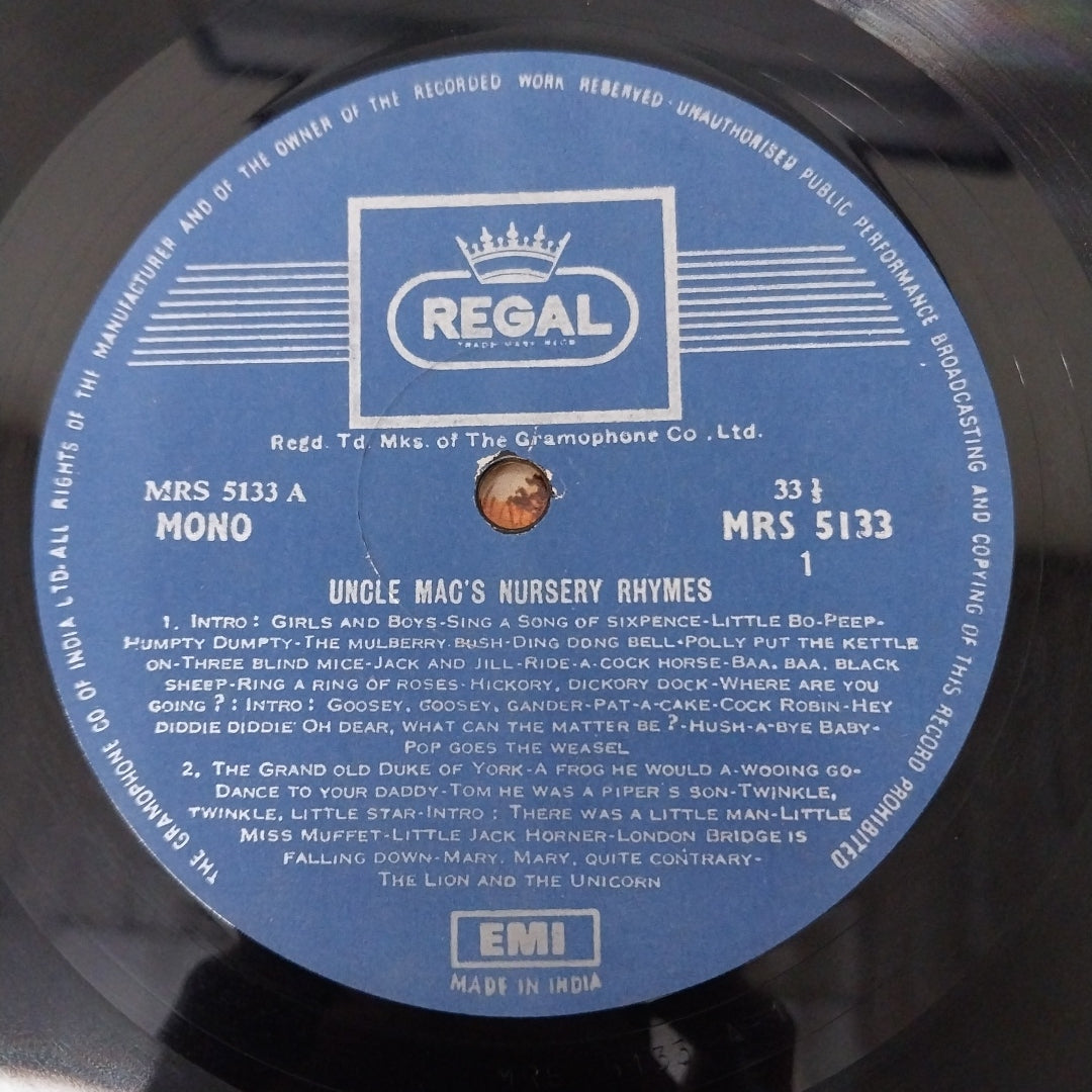 Derek McCulloch - Uncle Mac's Nursery Rhymes (Vinyl)