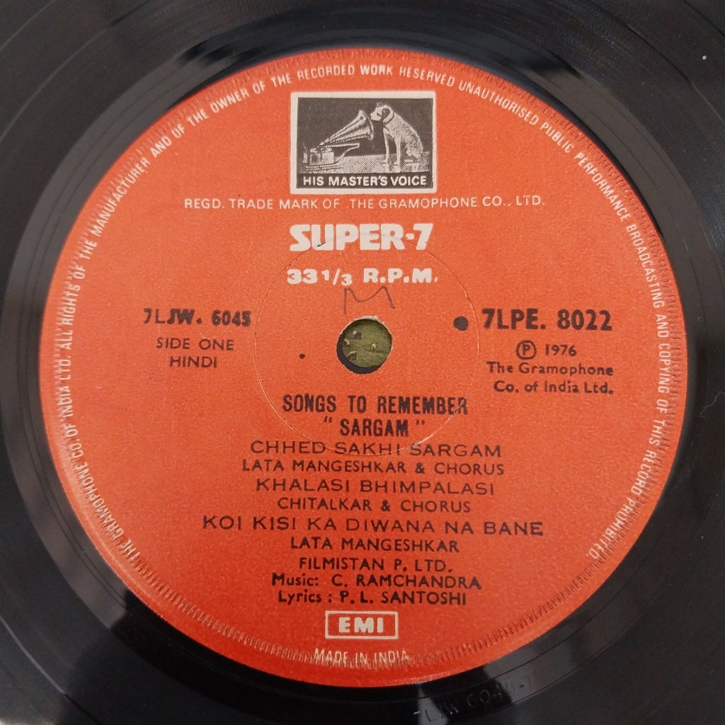 C. Ramchandra - Sargam (45-RPM)