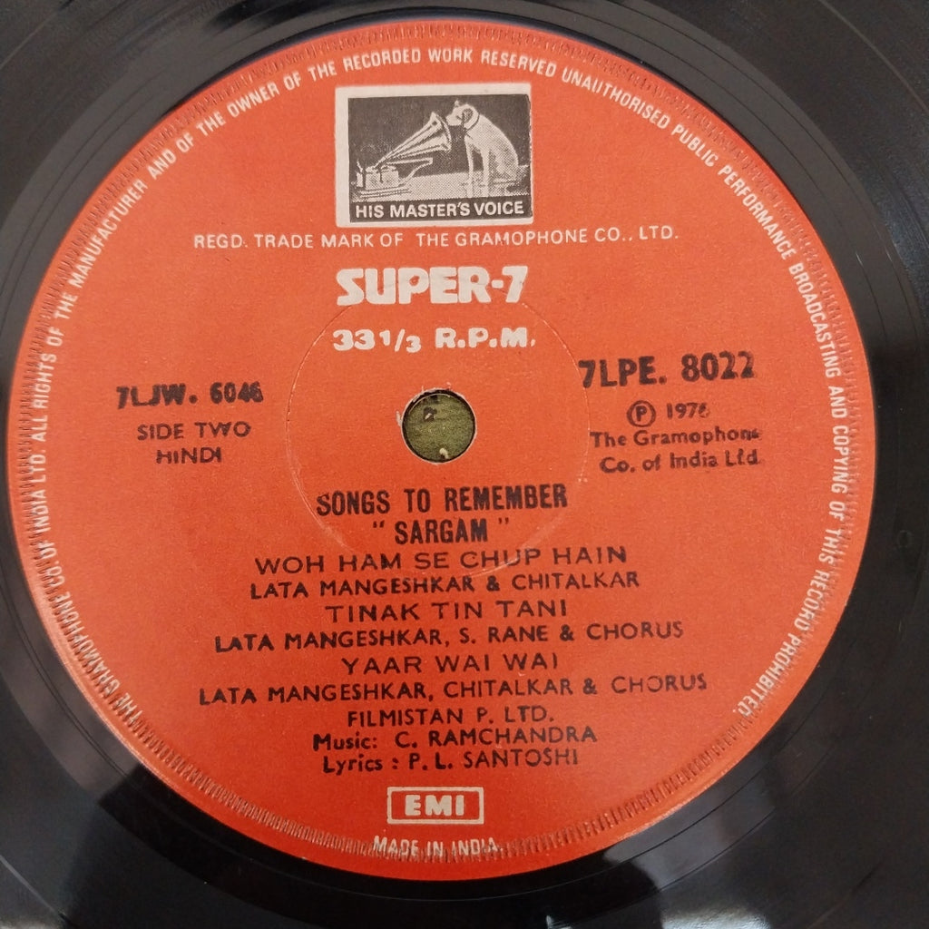 C. Ramchandra - Sargam (45-RPM)