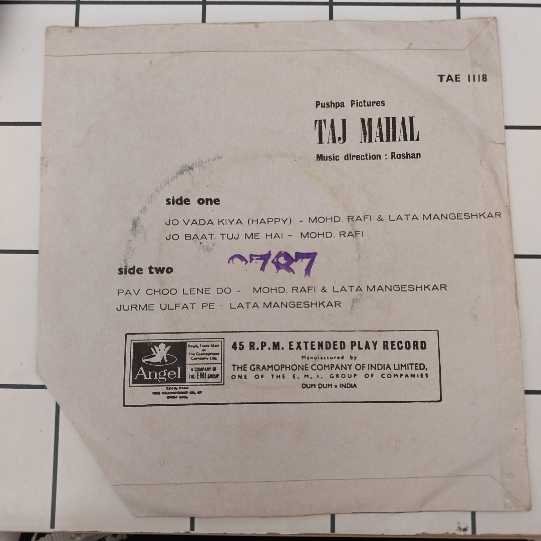 Roshan (2) - Taj Mahal (45-RPM)