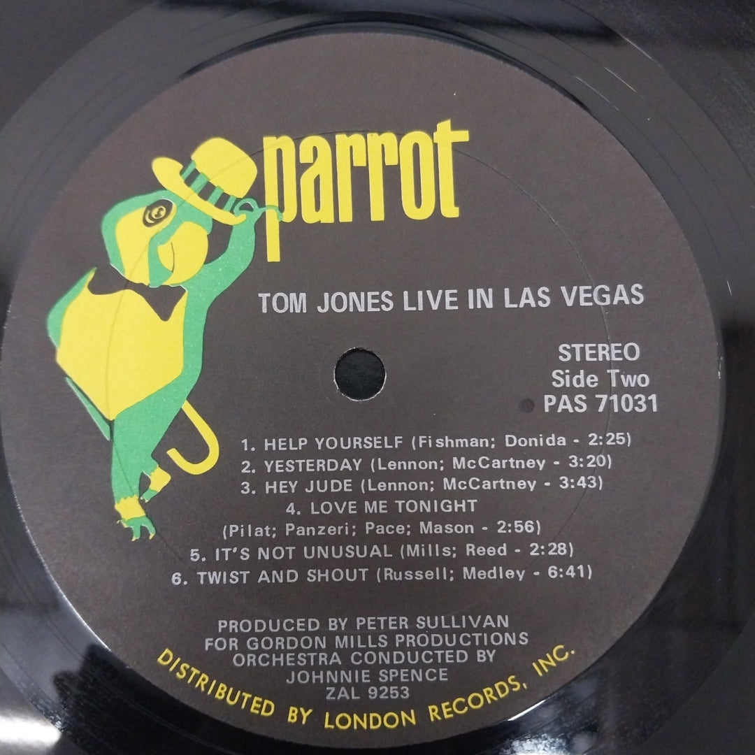 Tom Jones - Live In Las Vegas (Vinyl)