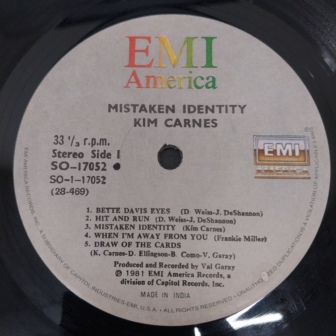 Kim Carnes - Mistaken Identity (Vinyl)