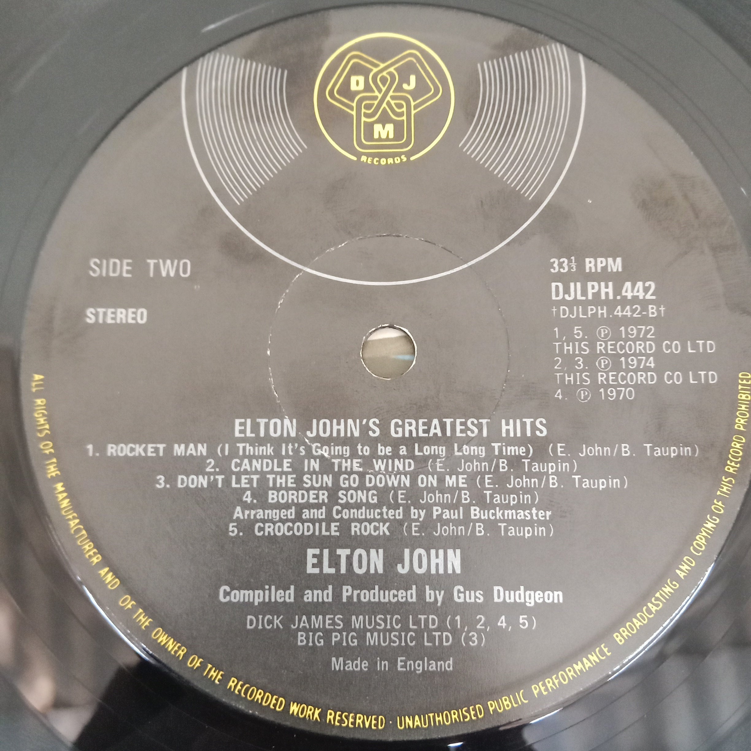 Elton John - Greatest Hits (Vinyl)