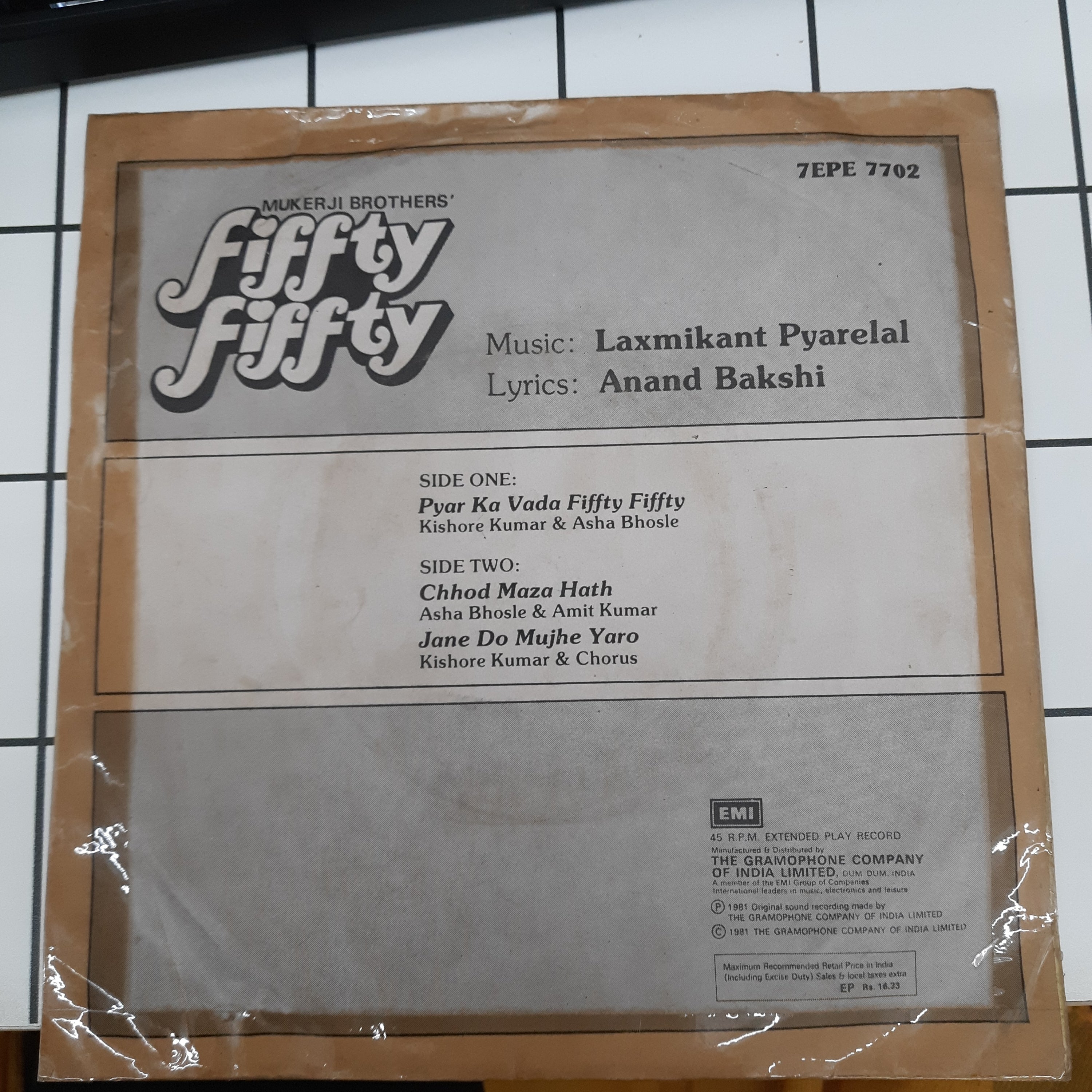 Laxmilant Pyarelal - Fiffty Fiffty (45-RPM)