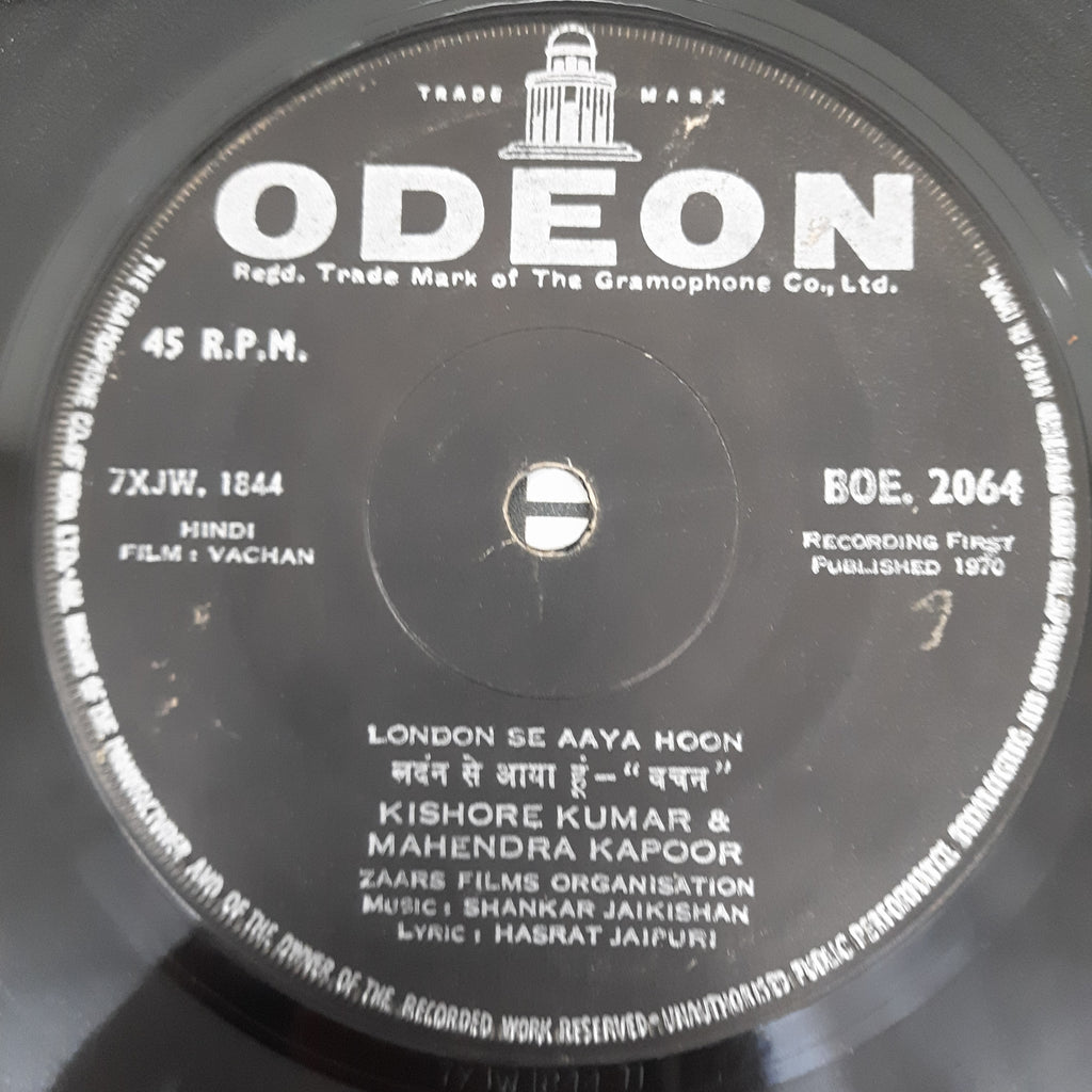 Shankar Jaikishan - Vachan (45-RPM)