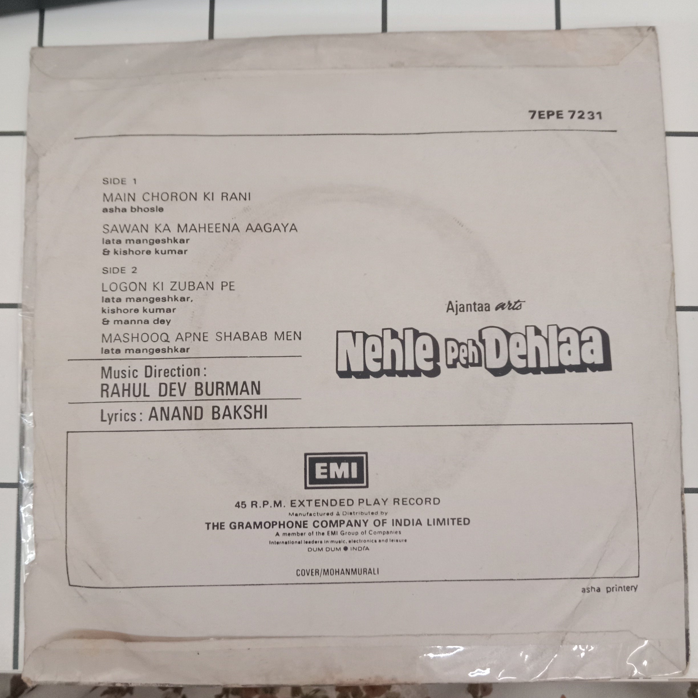 R. D. Burman - Nehle Peh Dehlaa (45-RPM)