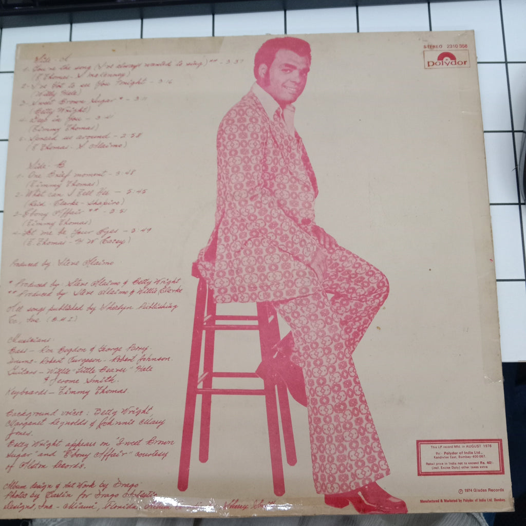 Timmy Thomas - You're The Song I've Always Wanted To Sing (Vinyl)