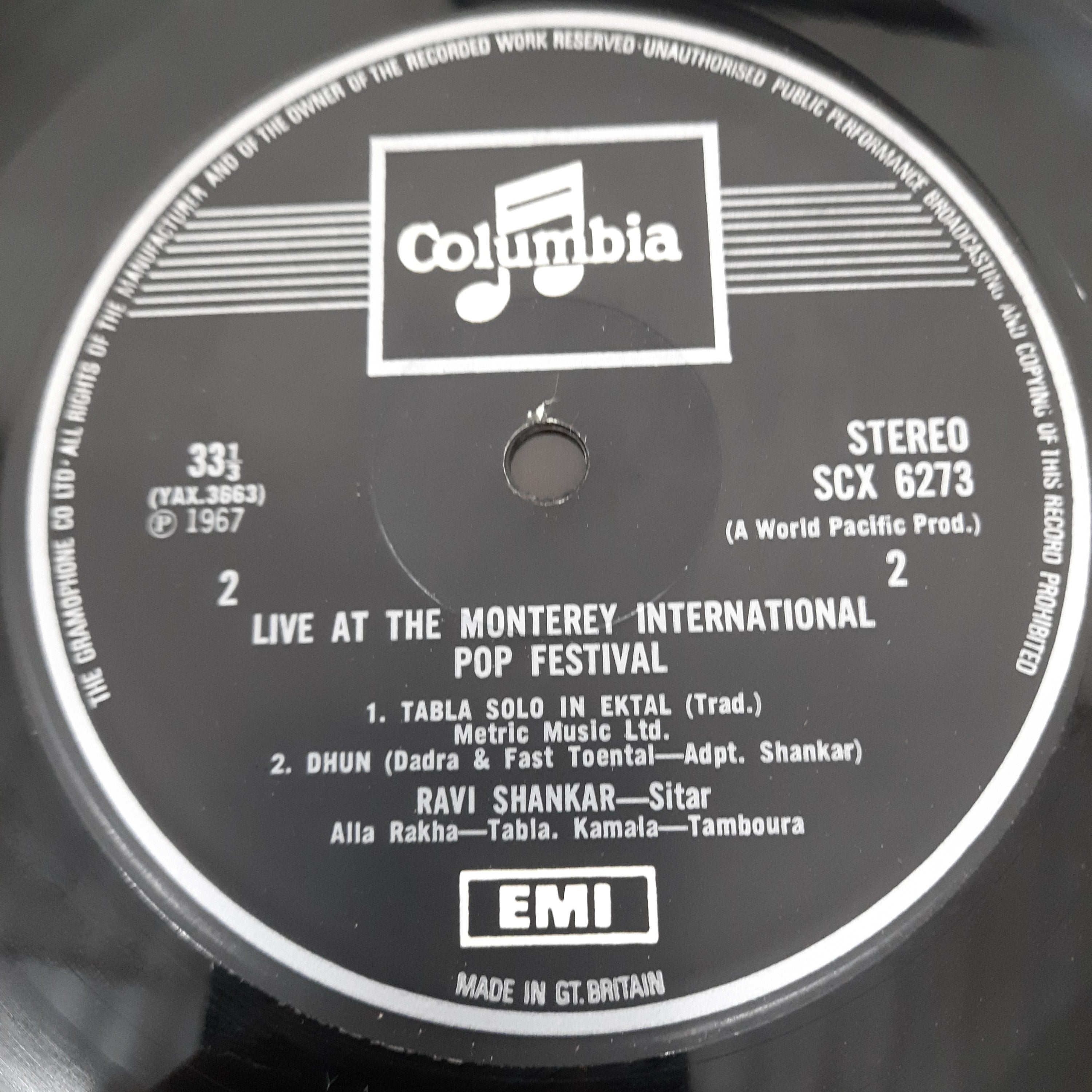 Ravi Shankar - Live At The Monterey International Pop Festival (Vinyl)