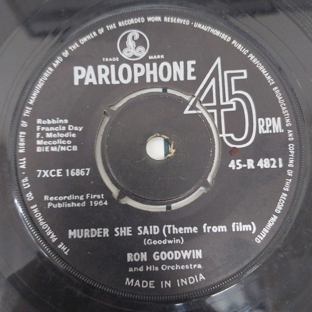 Ron Goodwin And His Orchestra - Murder She Says (Theme From Film) / Double Scotch (45-RPM)