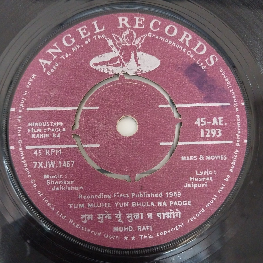 Shankar-Jaikishan - Pagla Kahin Ka (45-RPM)