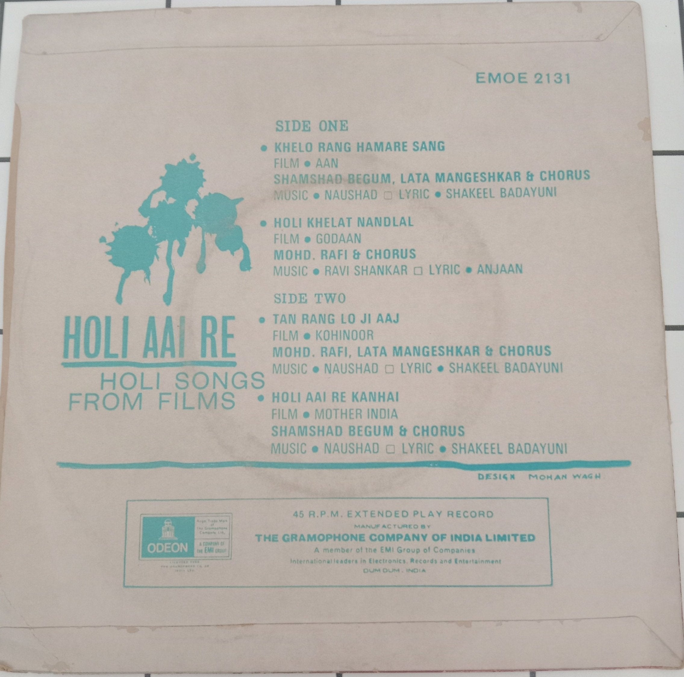 Naushad - Holi Aai Re (45-RPM)