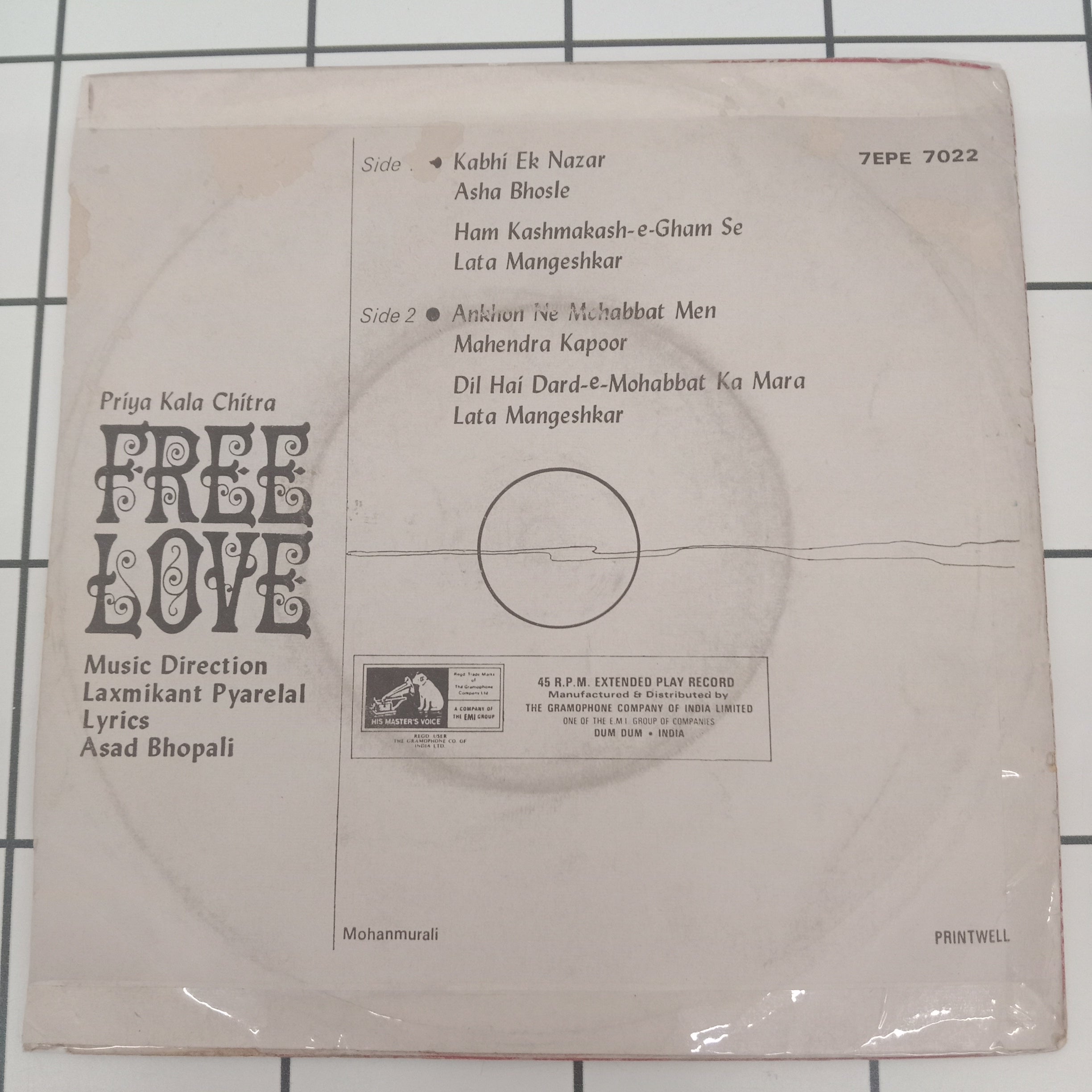 Laxmikant Pyarelal - Free Love (45-RPM)