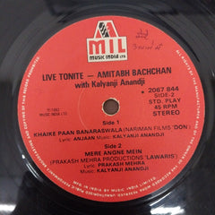 Amitabh Bachchan with Kalyanji-Anandji - Live Tonite Amitabh Bachchan (45-RPM)