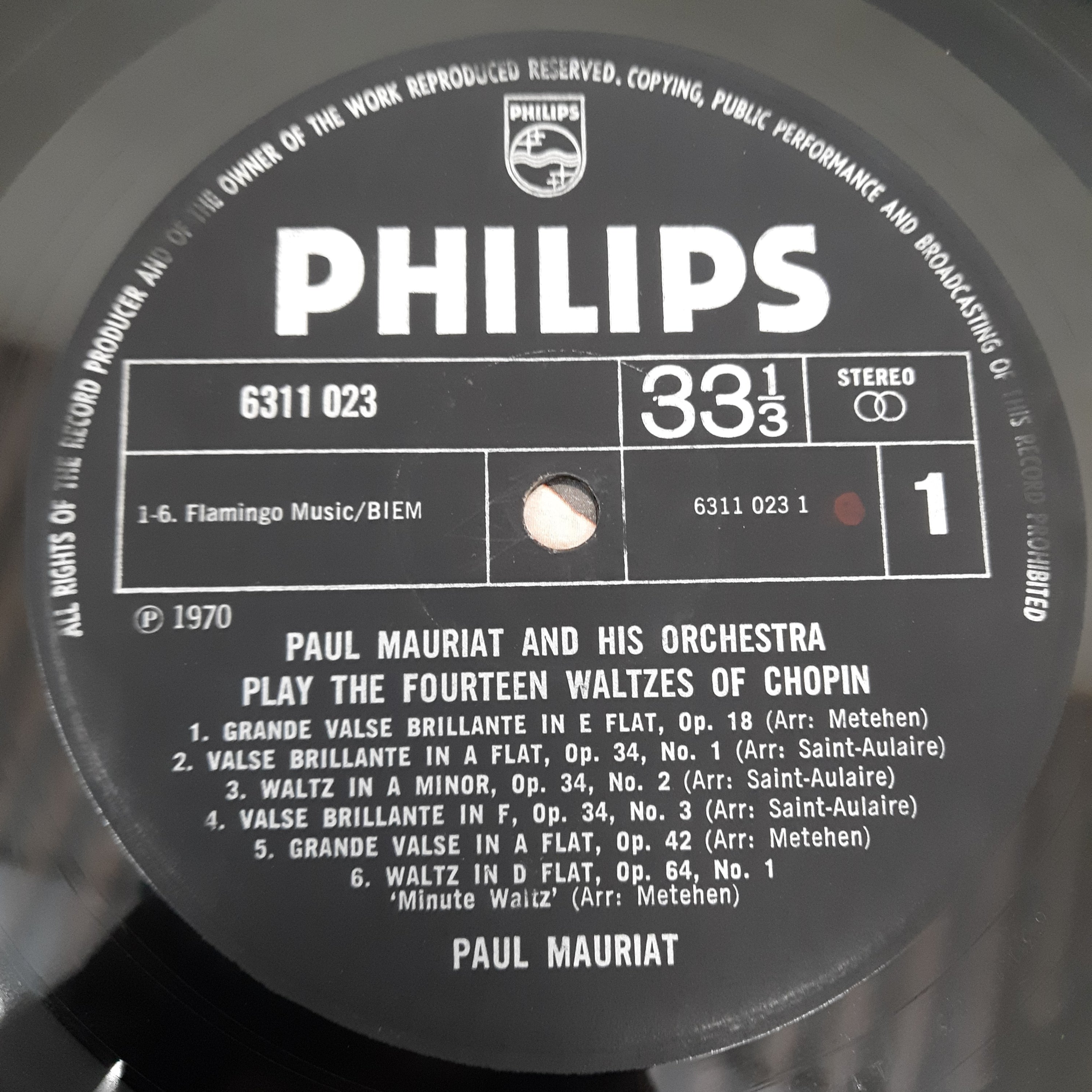 Paul Mauriat - Chopin  (Vinyl)