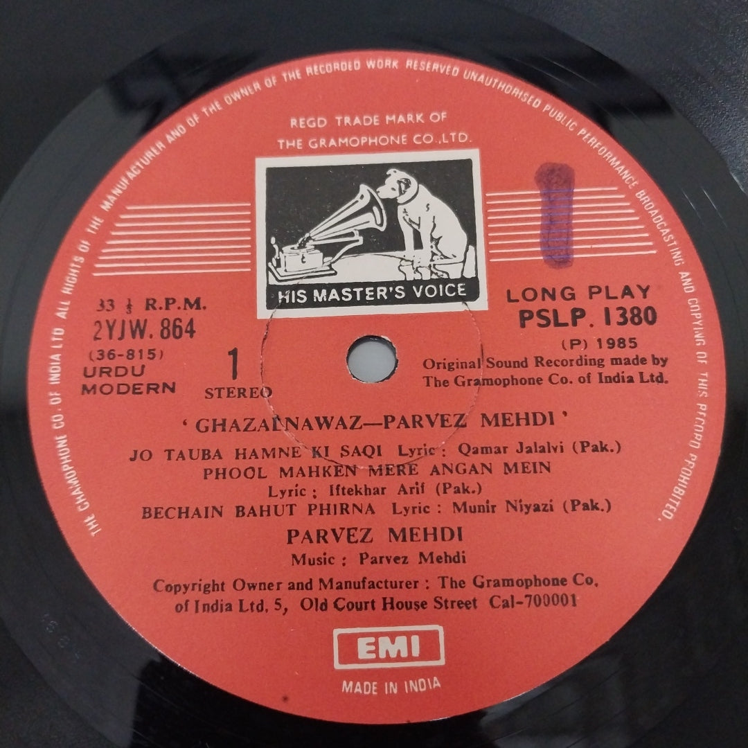 Parvez Mehdi - Ghazalnawaz (Vinyl)