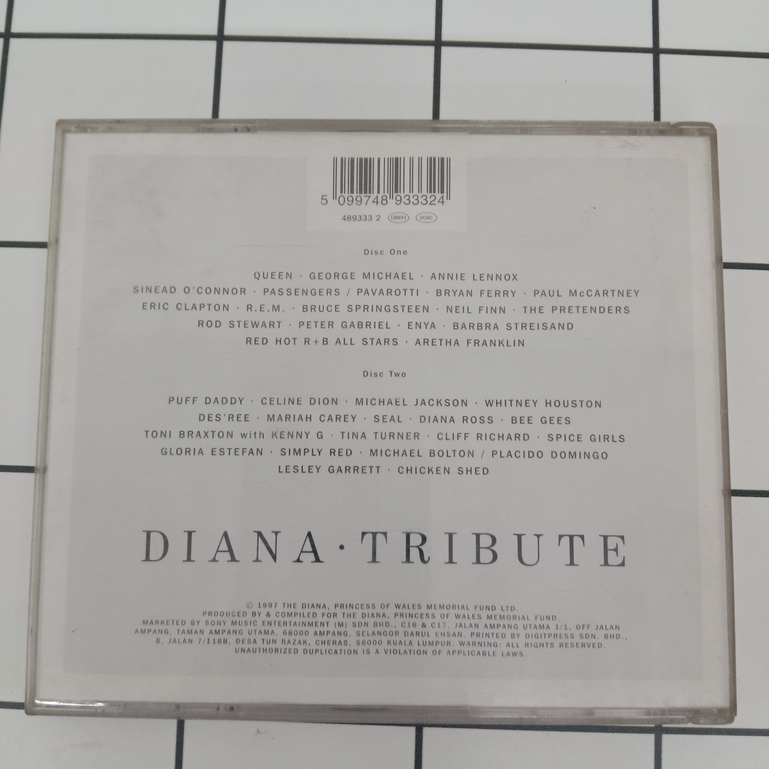 Various  - Diana (Princess Of Wales) Tribute (CD)