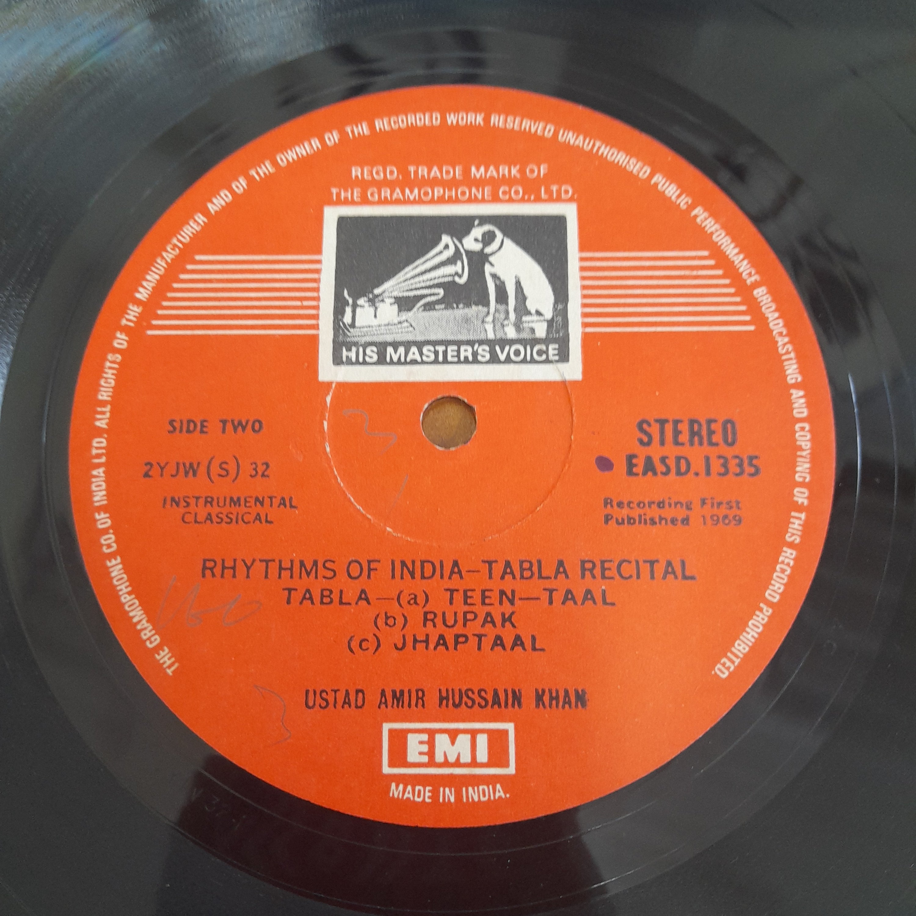 Ustad Ahmedjan Thirakhwa And Ustad Amir Hussain Khan - Rhythms Of India (Tabla Recital) (Vinyl)