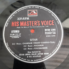 Abdul Halim Jaffer Khan - Sitar Quintet (Vinyl)