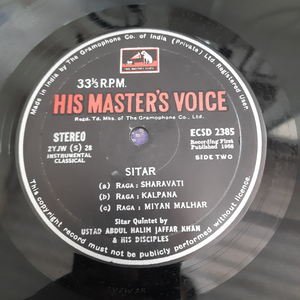 Abdul Halim Jaffer Khan - Sitar Quintet (Vinyl)