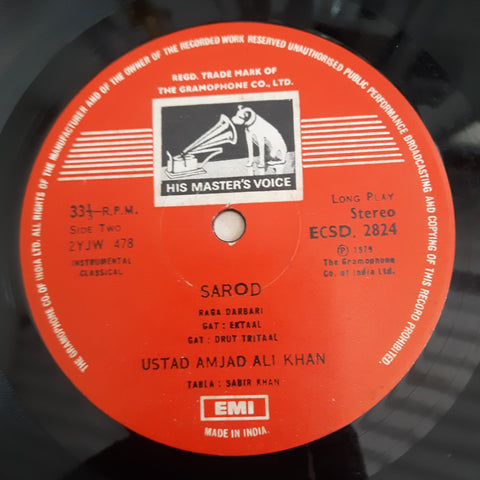 Amjad Ali Khan - Raga Darbari (Vinyl)