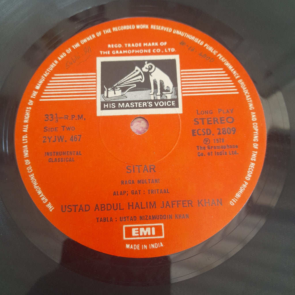 Abdul Halim Jaffer Khan - Enchanting Sitar (Vinyl)