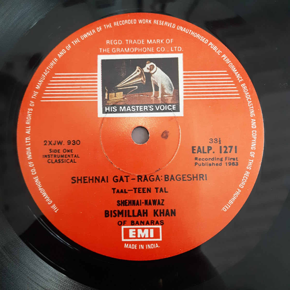 Bismillah Khan - Raga Bageshri / Raga Sohoni (Vinyl)