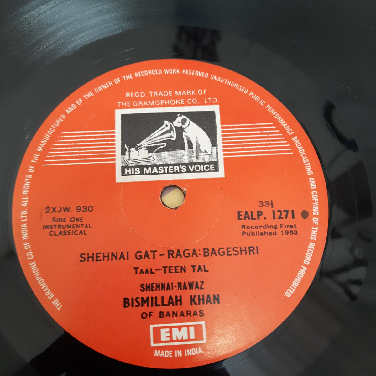 Bismillah Khan - Raga Bageshri / Raga Sohoni (Vinyl)