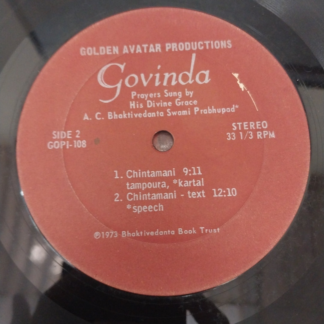 A.C. Bhaktivedanta Swami Prabhupada - Govinda (Vinyl)