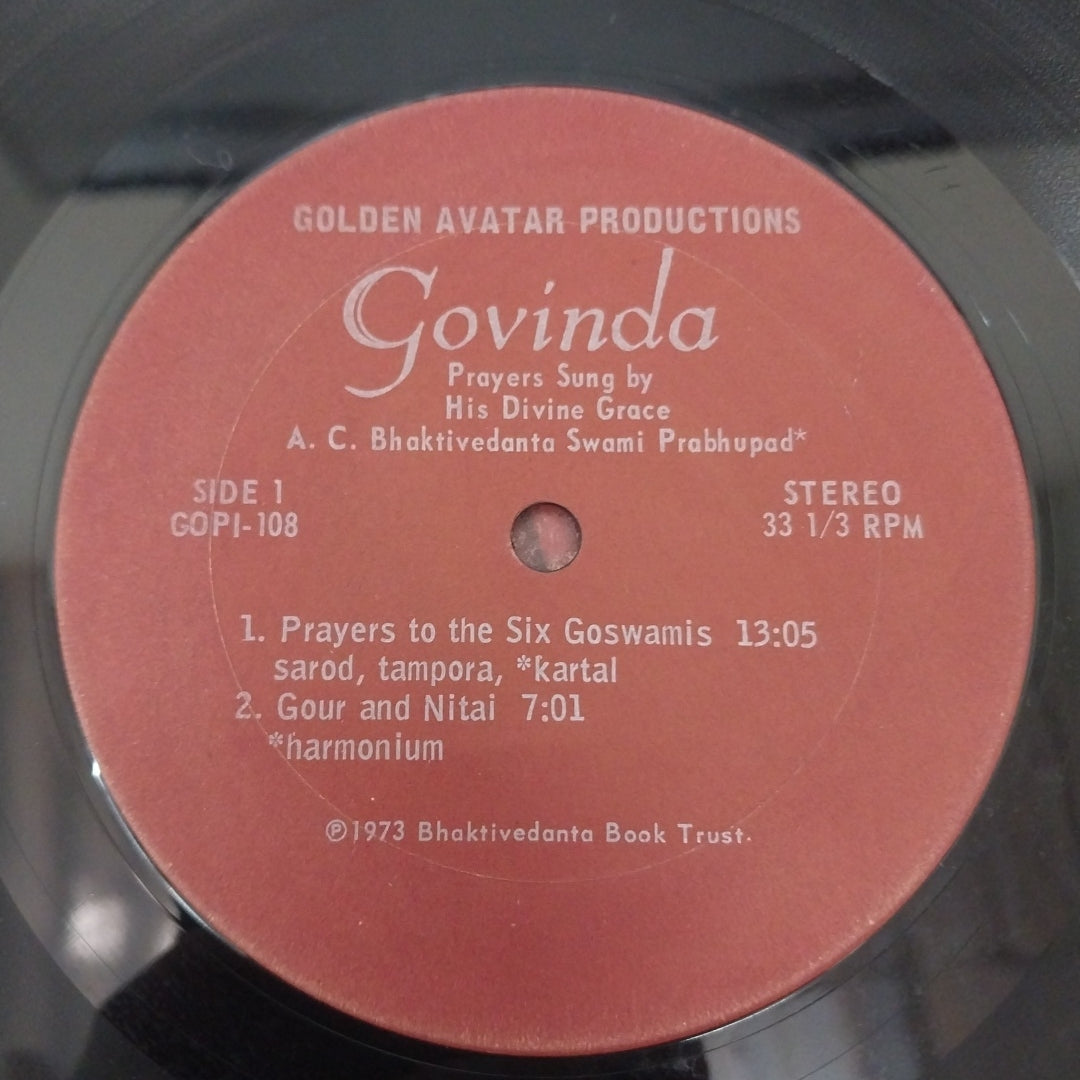 A.C. Bhaktivedanta Swami Prabhupada - Govinda (Vinyl)