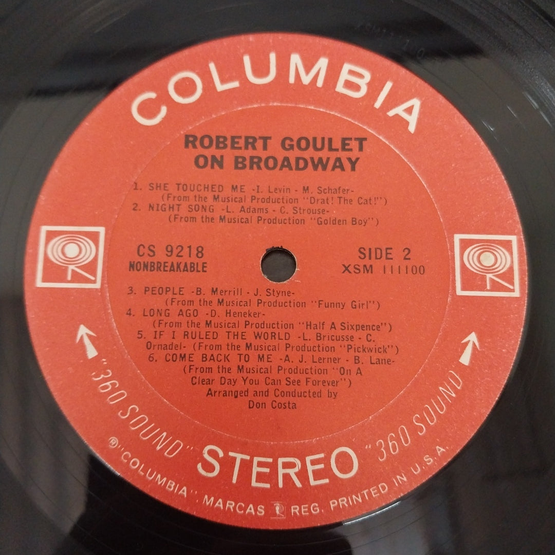 Robert Goulet - On Broadway (Vinyl)