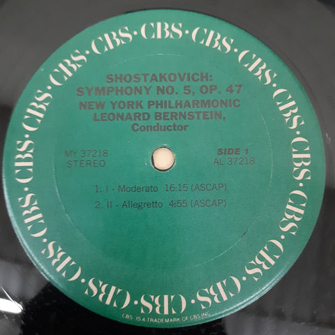 New York Philharmonic - Shostakovich 5th Symphony (Vinyl)