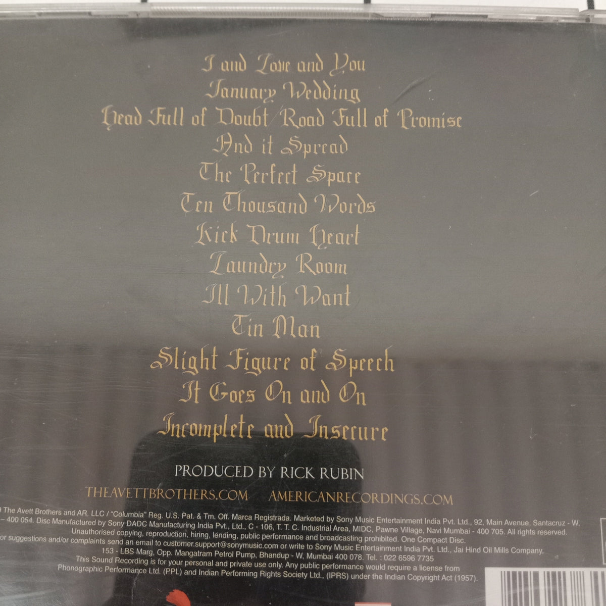 The Avett Brothers - I And Love And You (CD)