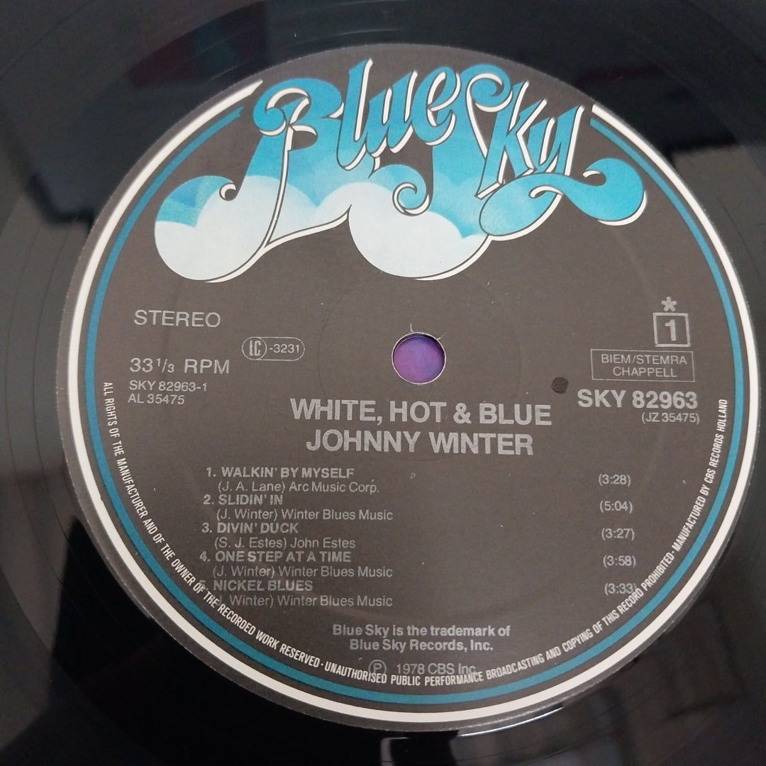 Johnny Winter - White, Hot & Blue (Vinyl)