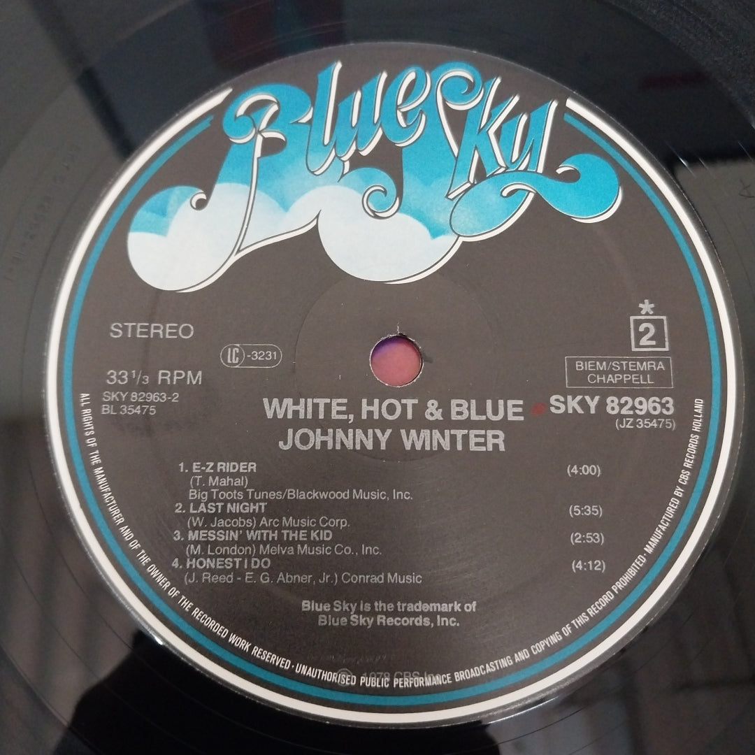 Johnny Winter - White, Hot & Blue (Vinyl)
