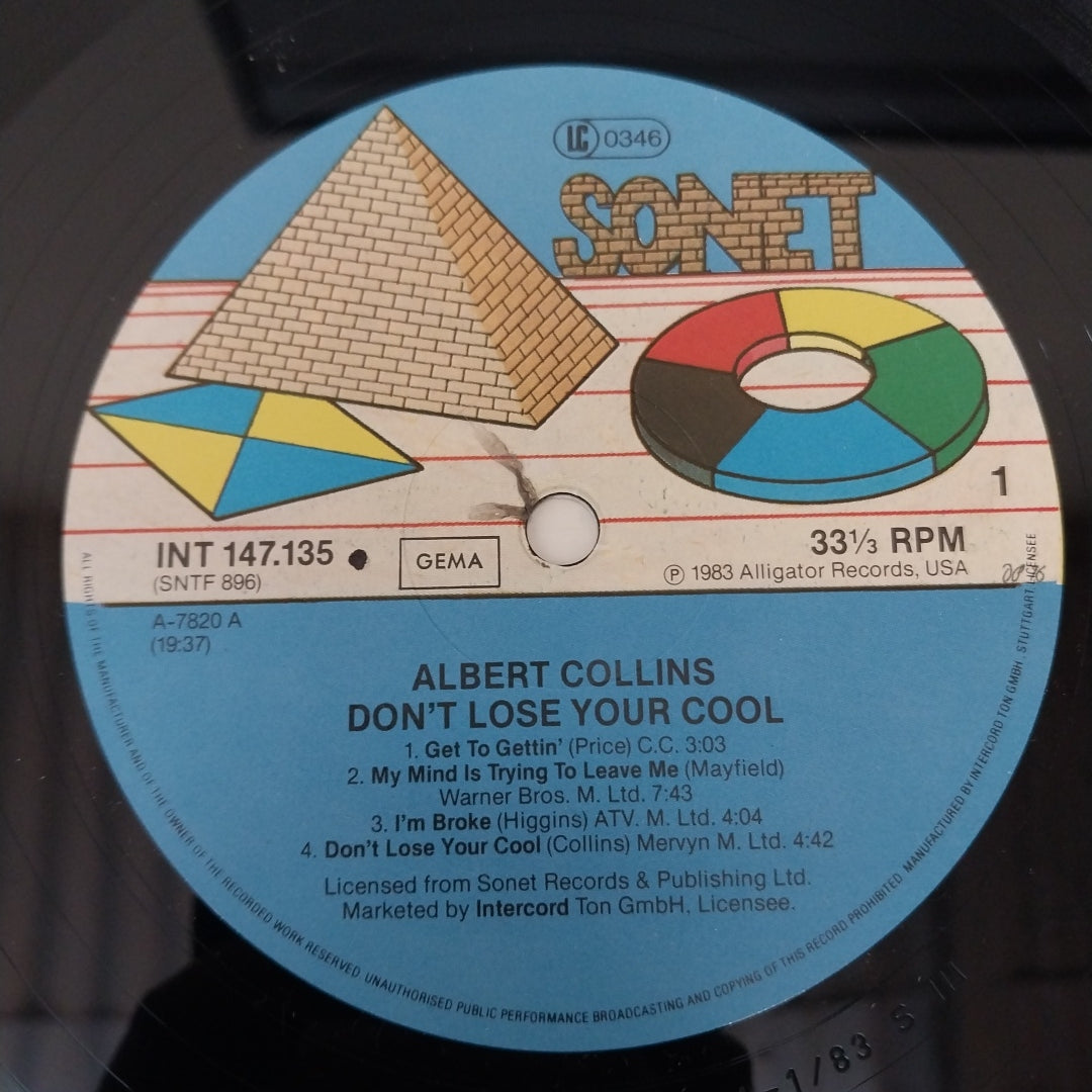 Albert Collins And The Icebreakers - Don't Lose Your Cool (Vinyl)