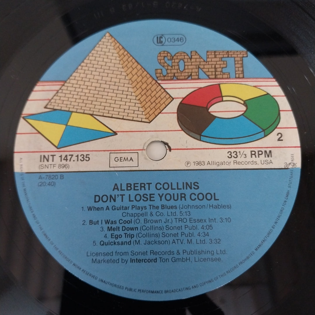 Albert Collins And The Icebreakers - Don't Lose Your Cool (Vinyl)